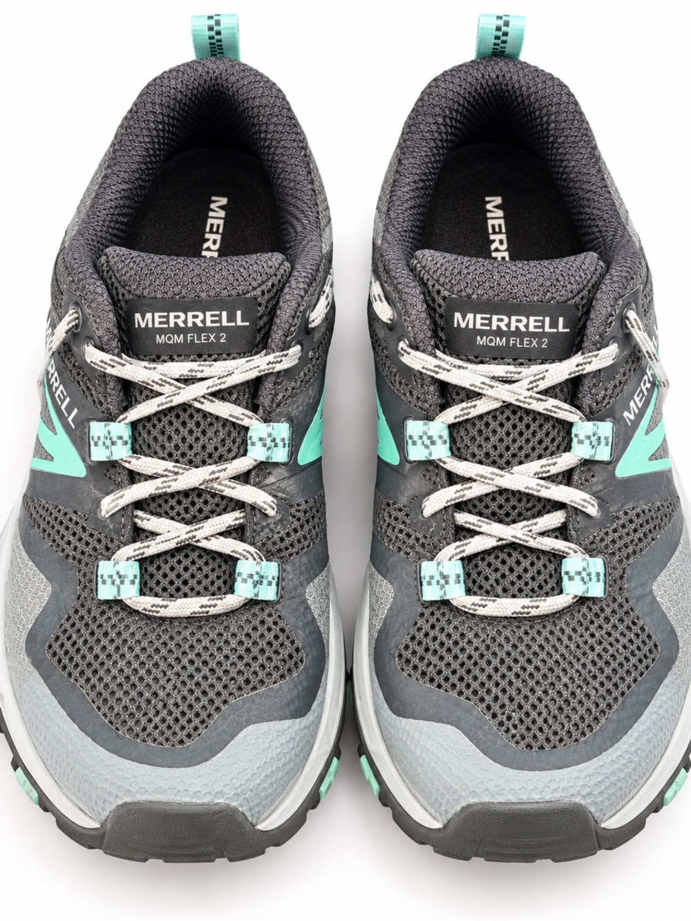 Merrell MQM Flex 2 Trail Hiking Shoes Women’s 7.5 Gray Mint J035426